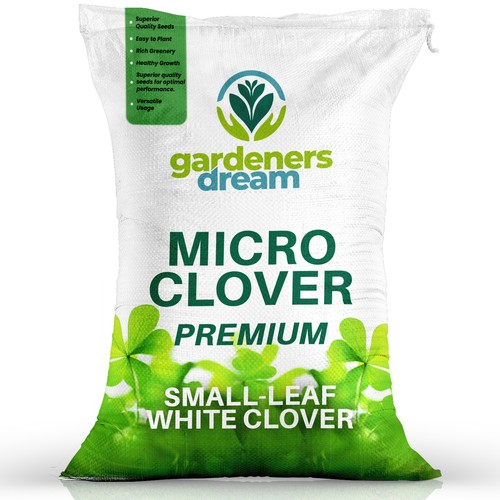Micro white clover grass - white, seed