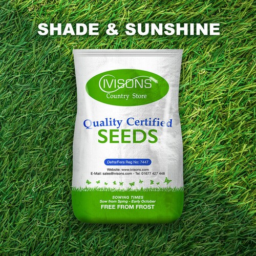 5kg ivisons shaded area lawn - ivisons,